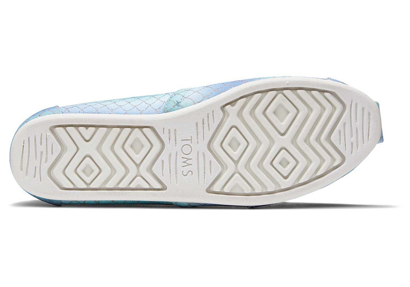 Toms Alpargata Mermaid Espadrille Blue/White - Womens - 63801-MRTG